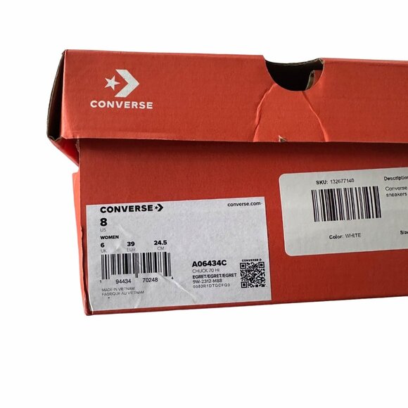 Converse Chuck 70 3D Charms Hi Women Shoes 8 Flower Stars Heart Sneaker A06434C - Picture 8 of 13